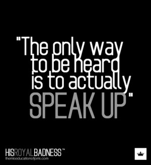 speak up.#outspoken #March23 http://vejauan.com/outspoken/