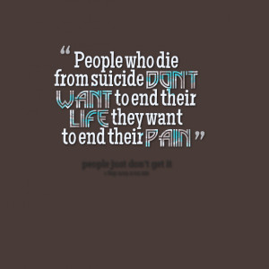 Suicide Quotes Quotes picture: people who die