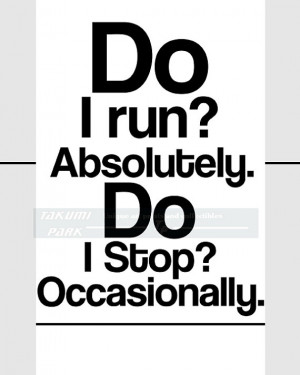 Running Print Quote, Fitness Decor, Black And White Art, Funny Quote ...