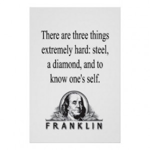 Benjamin Franklin quotes Poster