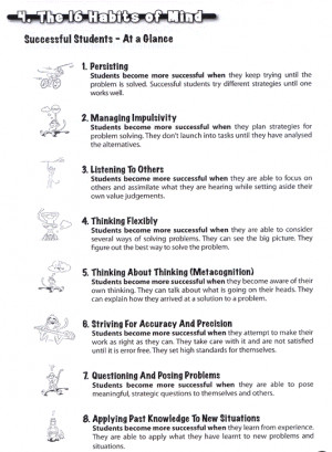 16 habits of mind chart