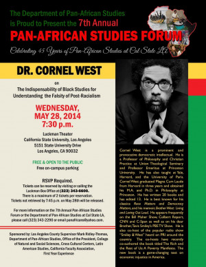 ... Pan-African Studies Forum at CSULA with Dr. Cornel West (5/28/14