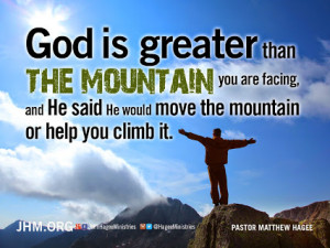mountain or help you climb it pastor matthew hagee read more show less