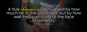 true champion is not facebook cover photo