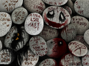 joker quotes on rocks by Paullus23