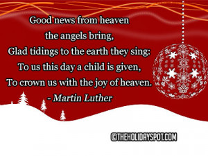 have always thought of Christmas as a good time; a kind ...