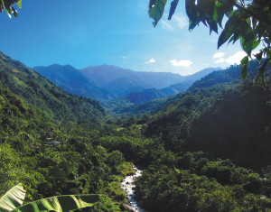 Monte Azul waterfalls, located on Monte Azul eco-resort private nature ...