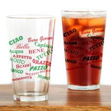 Italian Sayings Pint Glass for