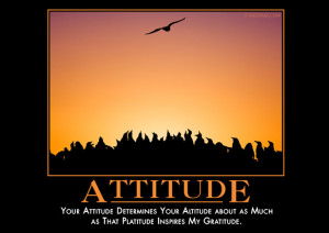 Your attitude determines your altitude about as much as that platitude ...