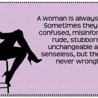 Related Pictures women are always right and men are never wrong joey o ...