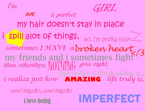 quotes about being imperfect