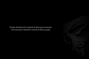 Government BW Black V for Vendetta Afraid anarchy texts wallpaper ...