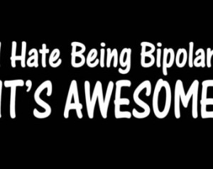 Funny Truck Stickers For Guys I hate being bipolar funny