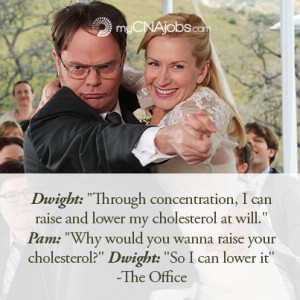 Funny quote from dwight and pam