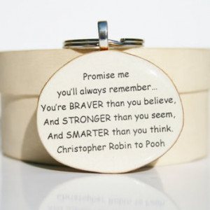 key chain graduation gift going away gift winnie the pooh quote ...