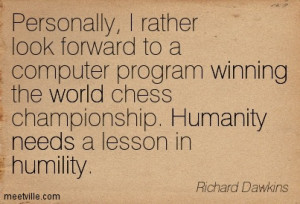 ... Forward To A Computer Program Wining The World Chess - Computer Quote