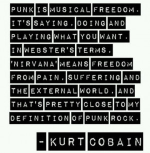 and white, grunge, kurt cobain, nirvana, punk rock, quote, quotes ...