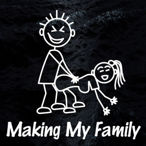 ... My family (banging) MyFamily Stick figure car window sticker decal
