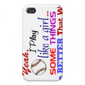 Yeah I Play Like A Girl iPhone 4/4S Covers