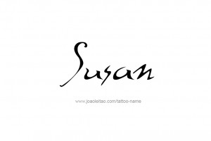 Susan Name Tattoo Designs