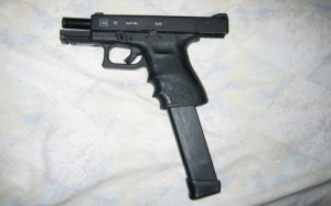 Glock with extension can hold 27 rounds.