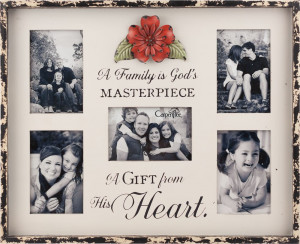 Family Photo Frames With Quotes A family is god's masterpiece