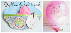 Homemade Balloon Card Template (You blow baloon up, hold shut, write ...