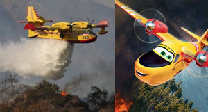 planes fire and rescue helicopter