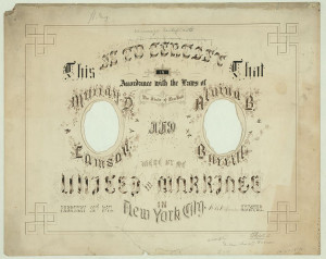 This is what marriage certificates looked like in the late 1800s