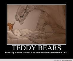 Im safe with my teddy bear:)