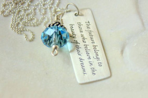 Future Quote Graduation 2012 Pendant by whiteliliedesigns on Etsy, $41 ...