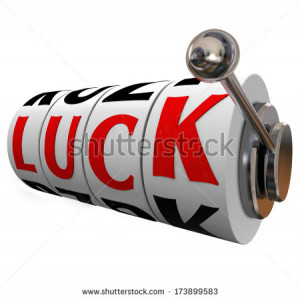 Stock Photo Luck Word Slot