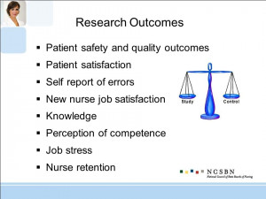 Research Outcomes Patient safety and quality outcomes Patient ...