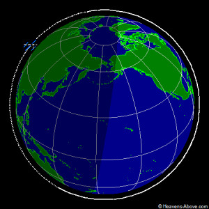 实时轨道位置/国际太空站实时轨道位置/ISS Current Orbit ...