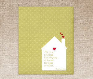 Jane Austen Emma Home 8x10 Quote Print - Green Polka Dots House Art ...