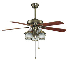 decorative fan beatiful antique brass color ceiling fan with light e27