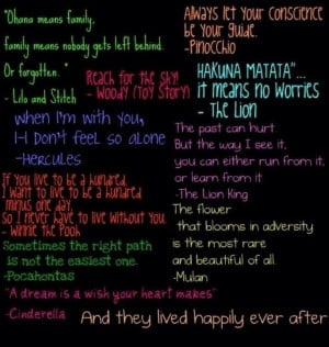 Disney movie quotes :)