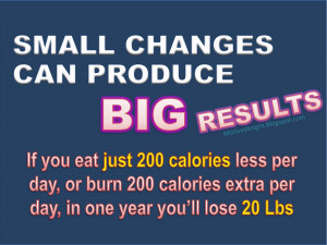 changes can you make to your eating or exercise if you try to change ...