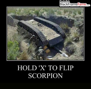 Hold X to Flip SCORPION