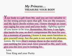 Your body is a treasure unto the Lord