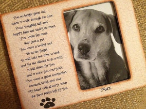 want this for Gidgers!! Pet Dog Rememberance Passing Away Paw Prints ...