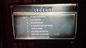 Dr Phil's Evil Eight ... 