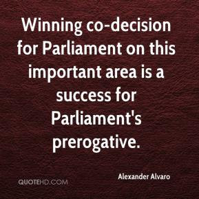 ... Parliament on this important area is a success for Parliament's