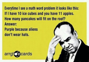 How people think math is.