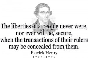 Design #GT190 Patrick Henry - The liberties of the people