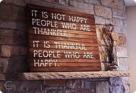 Thankfulness = Happiness