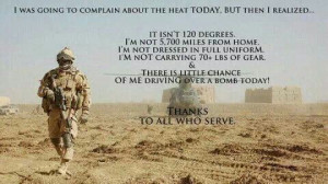 Thanks for your love of Country and your sacrifices.