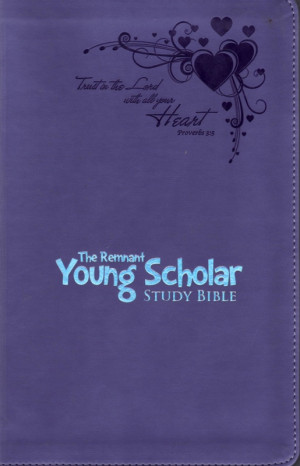 NKJV Remnant Young Scholar Bible (Top Grain Leather Black)