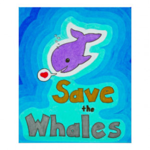 Save The Whales Posters And