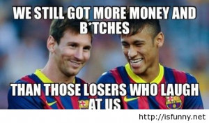 Funny Messi vs Neymar after world cup comics